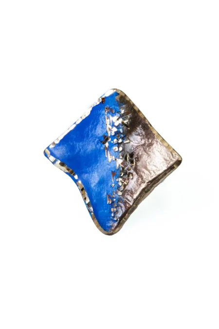 Δαχτυλίδι από ορείχαλκο και ασήμι με χρωματιστή πατίνα gallery 1
