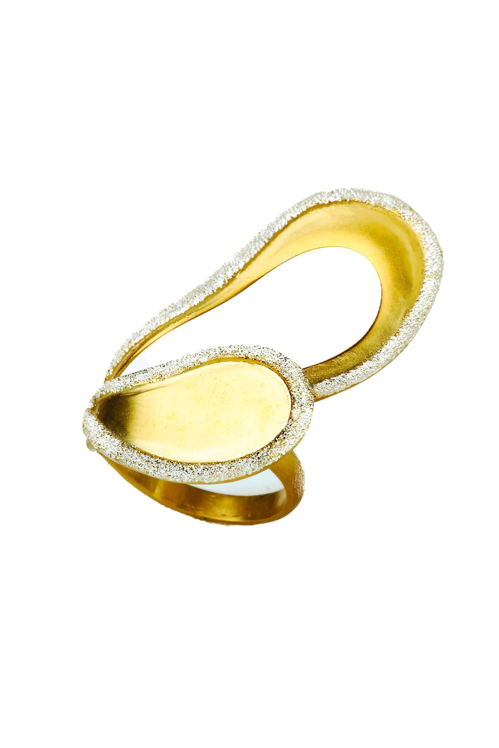 Επίχρυσο ασημένιο δαχτυλίδι με διαμαντάρισμα main