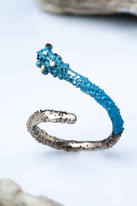 Χειροποίητα κοσμήματα | Δαχτυλίδι από ορείχαλκο με χρωματιστή πατίνα main