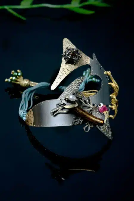 Χειροποίητα κοσμήματα | Βραχιόλι καρχαρίας από ορείχαλκο με μαύρο πλατίνωμα και χάραξη gallery 1