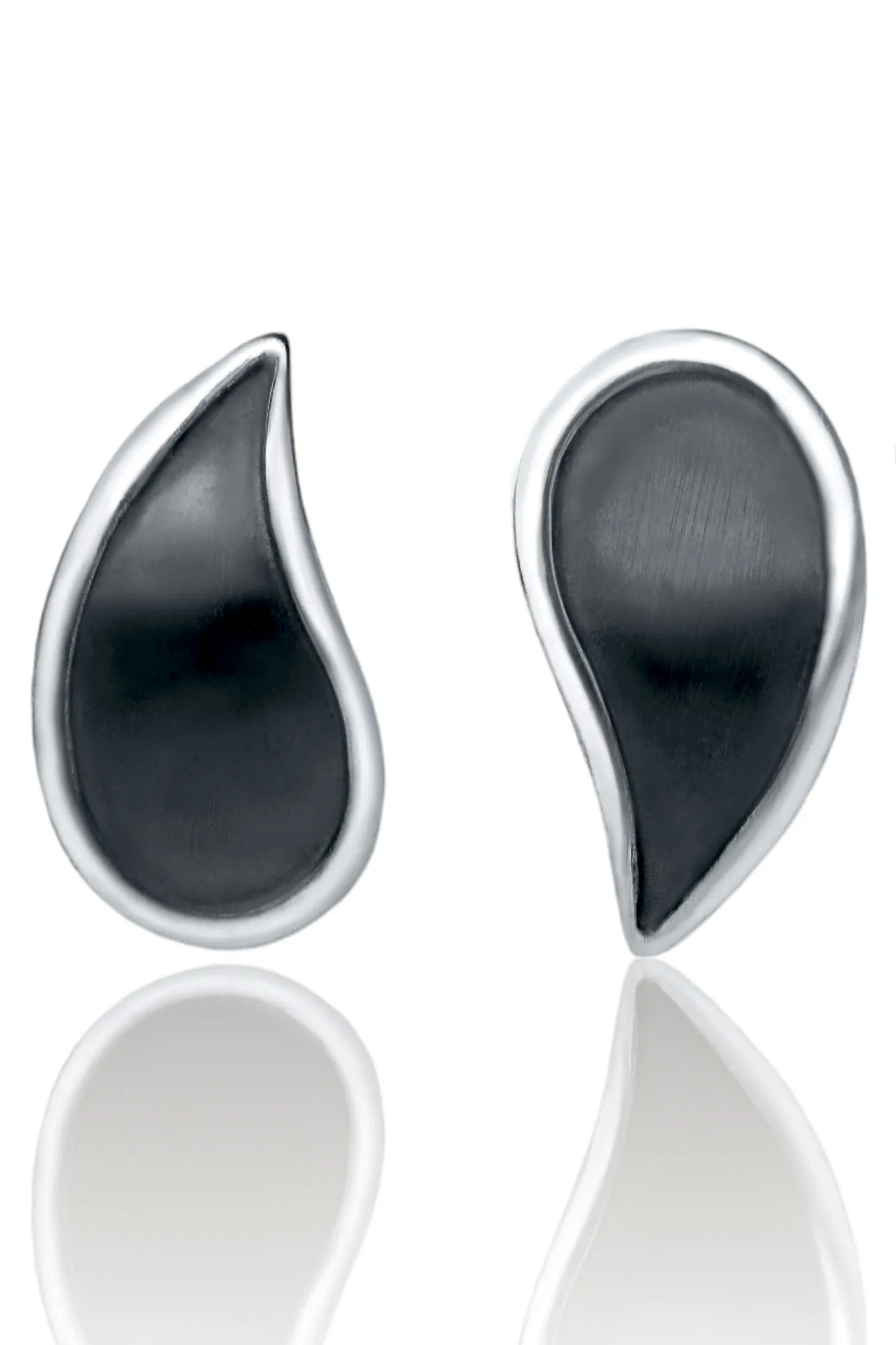 Χειροποίητα κοσμήματα | Ασημένια καρφωτά σκουλαρίκια με οξείδωση main