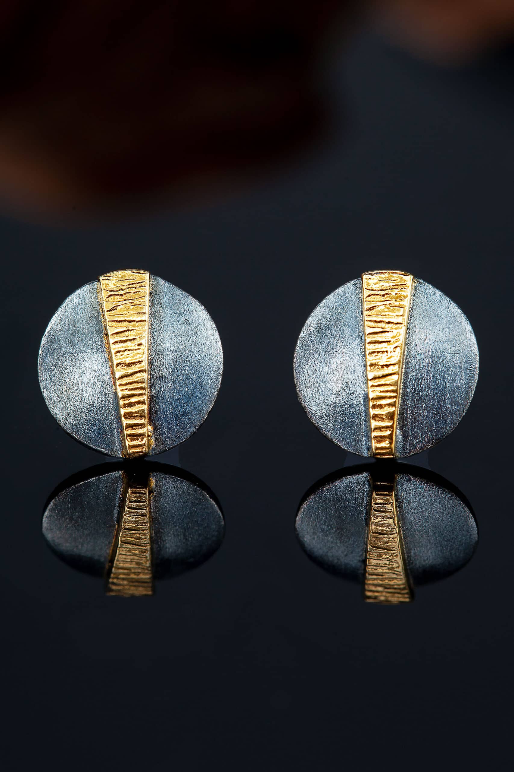 Handmade Jewellery | Minimal stud silver earrings gallery 1