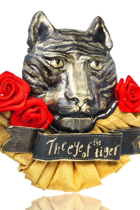 "The Eye of the Tiger"engraved handmade brooch gallery 3