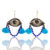 Eyes handmade earrings with lapis lazouli main