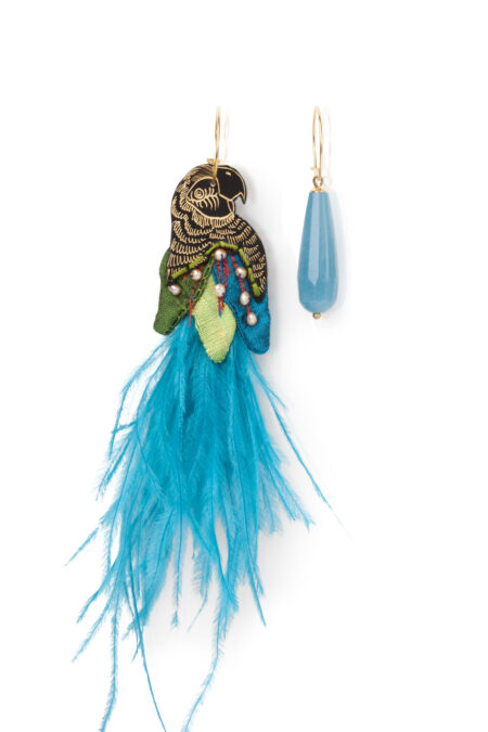 Handmade Jewellery | Parrot handmade colourful earrings main