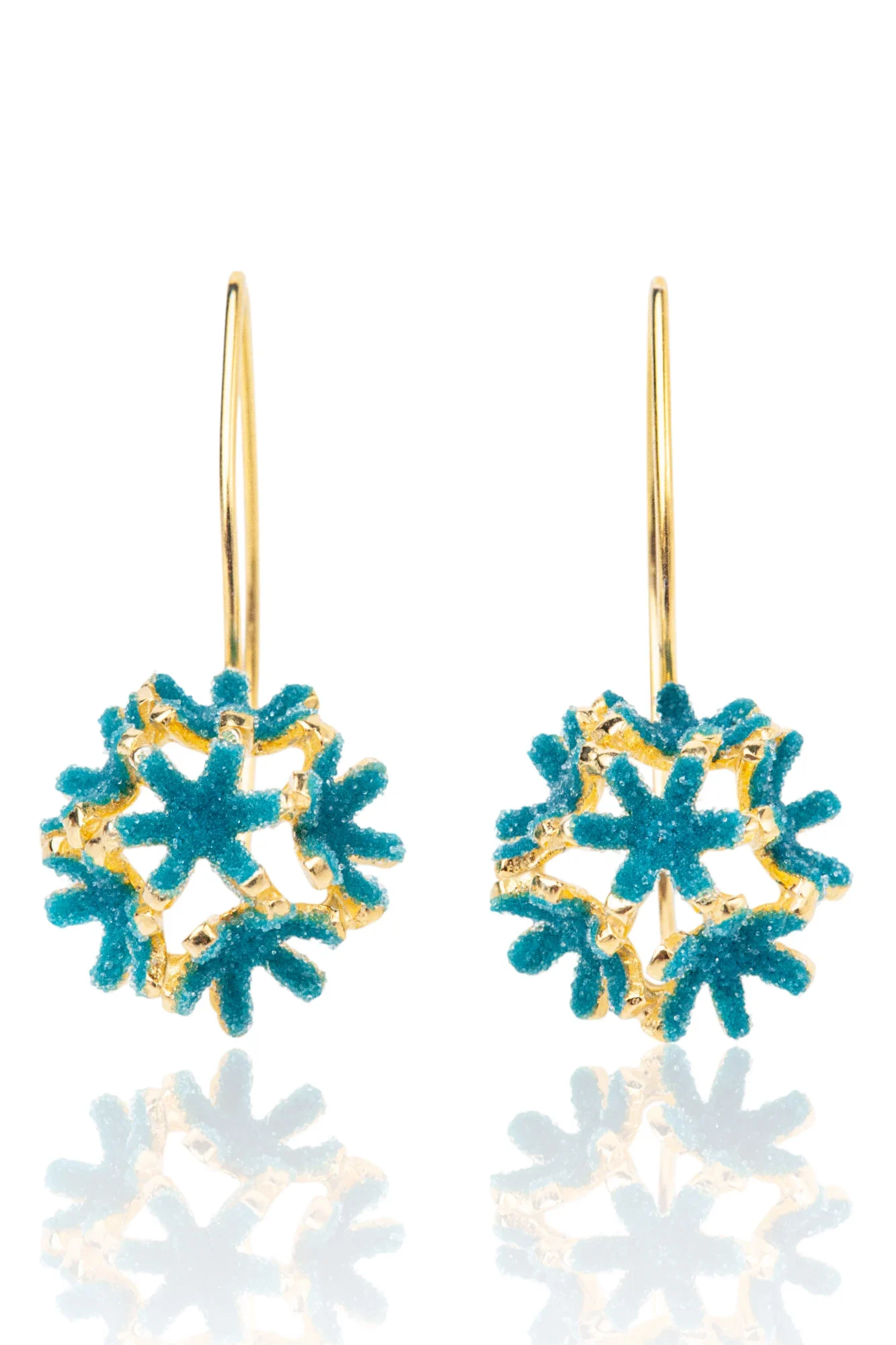 Χειροποίητα κοσμήματα | Πικραλίδες χειροποίητα ασημένια σκουλαρίκια main