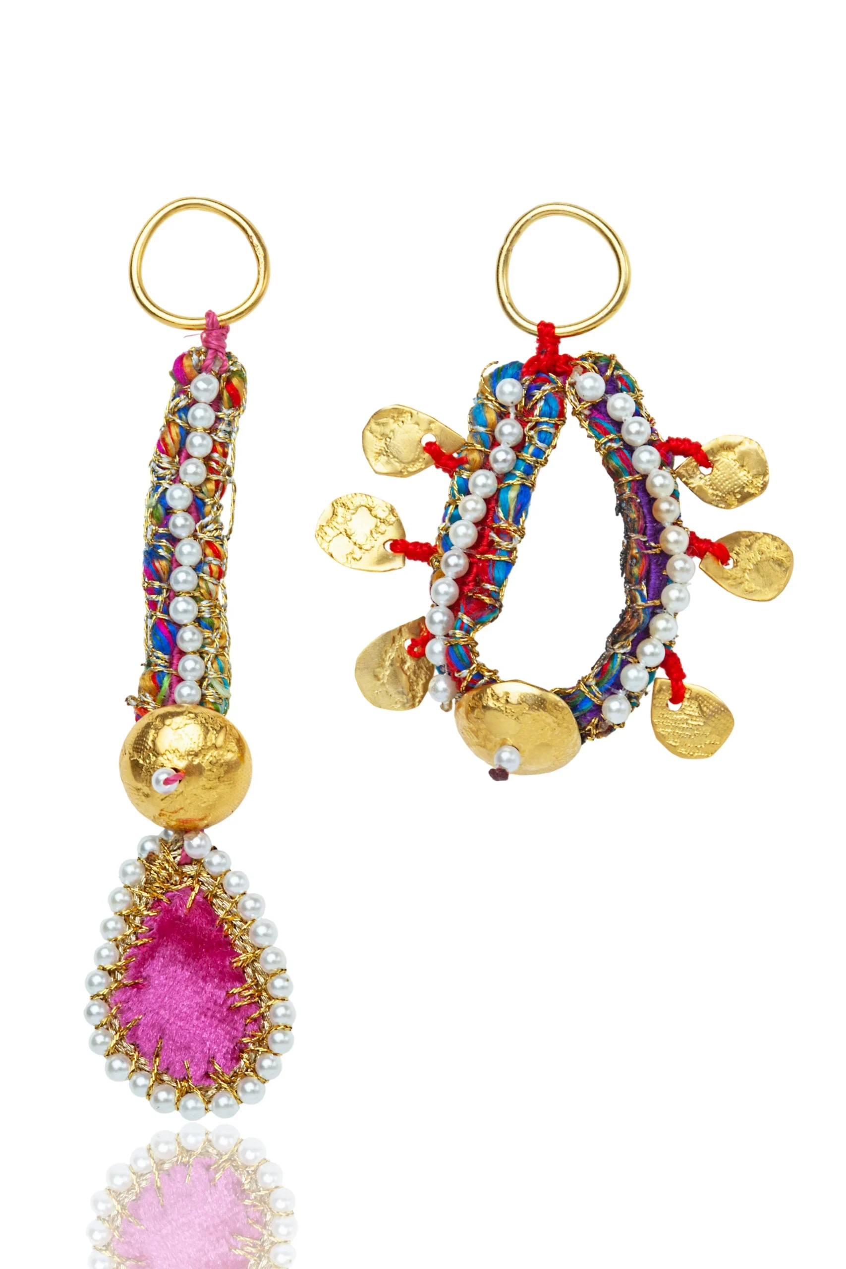 Χειροποίητα κοσμήματα | Εντυπωσιακά Χειροποίητα Σκουλαρίκια από Υφαντό και Ασήμι main