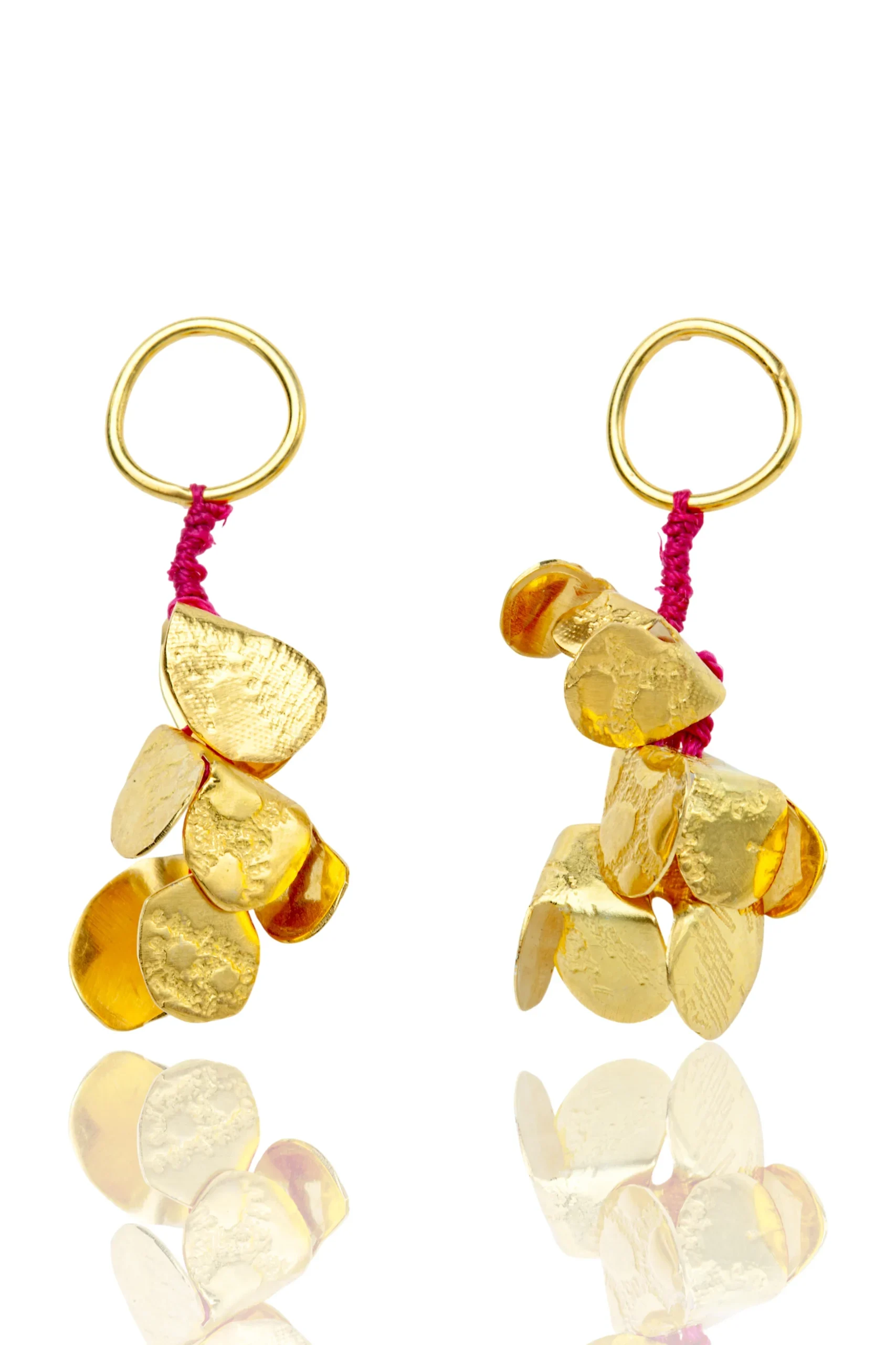 Χειροποίητα κοσμήματα | Μοναδικά χειροποίητα ασημένια σκουλαρίκια με υφή main