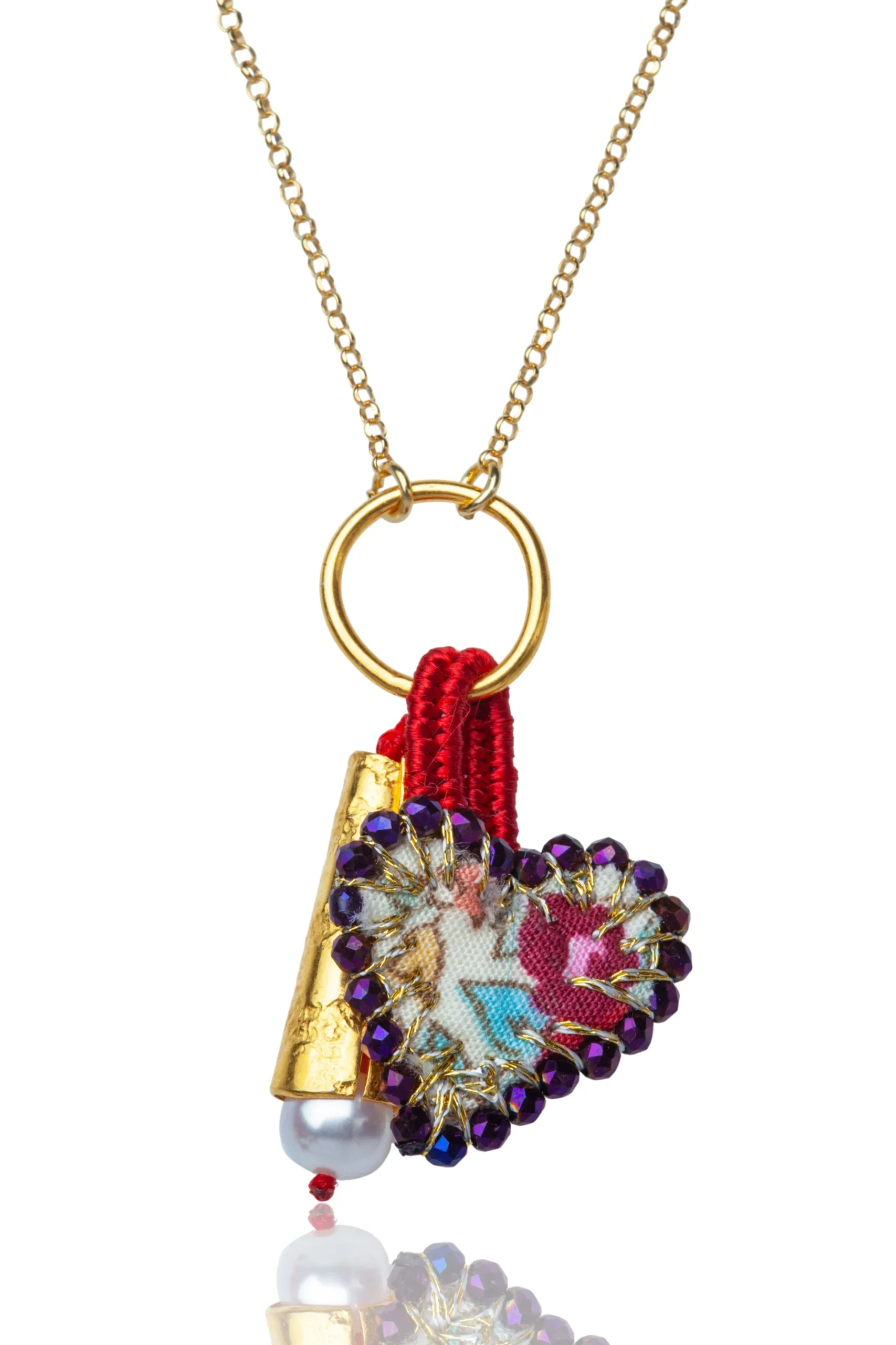 Χειροποίητα κοσμήματα | Γοητευτικό Χειροποίητο Κολιέ Καρδιά main